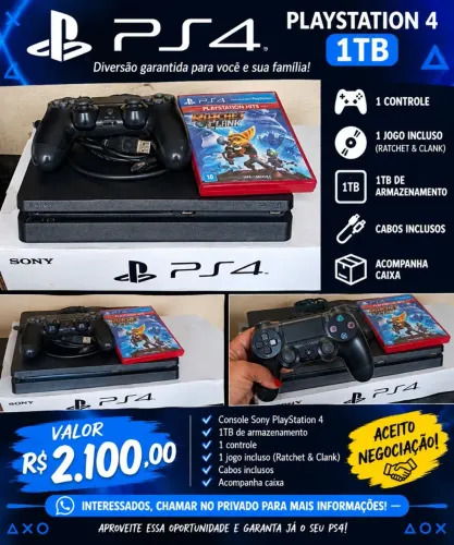 Vendo um PS 4