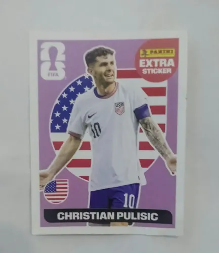 Figurinha Copa 2026 Christian Pulisic EUA - Panini Extra Sticker Rara