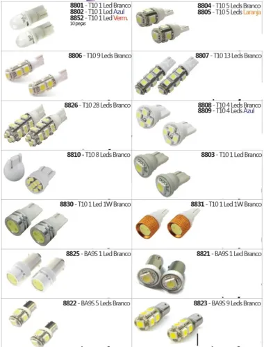 Estoque de led automotivo
