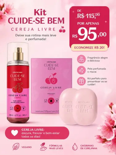 Kit Cereja Livre o boticário