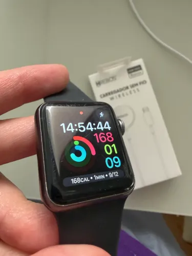 Apple Watch Series 3 GPS 38mm Cinza Espacial + Carregador