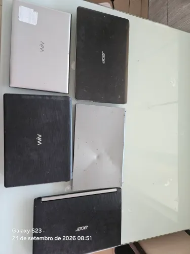 Lote Notebooks(Defeito/No estado)