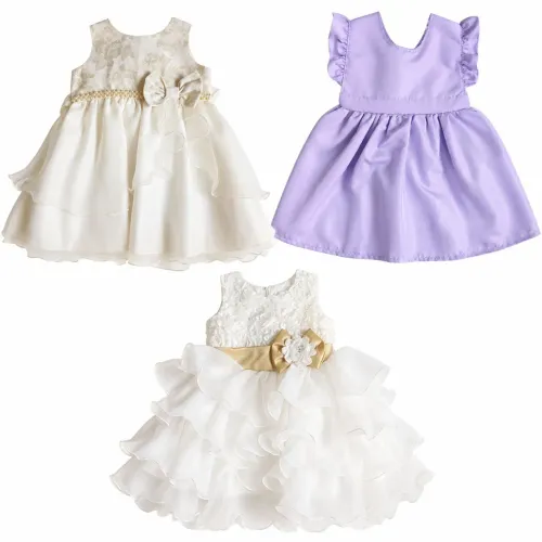 3 vestidos infantis