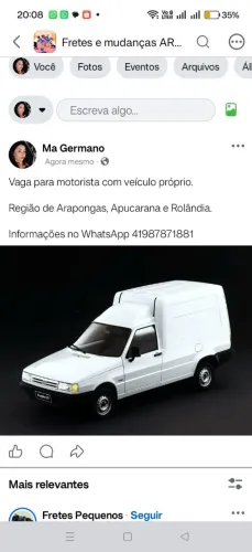 Vaga para motorista