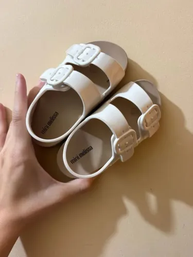 sandália mini melissa branca infantil