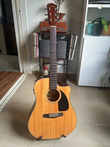 Violão Fender CD-60CE Impecável + Case Rígido Original Fender