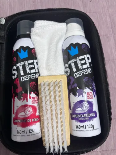 Kit limpeza e impermeabilização para calçado de camurça