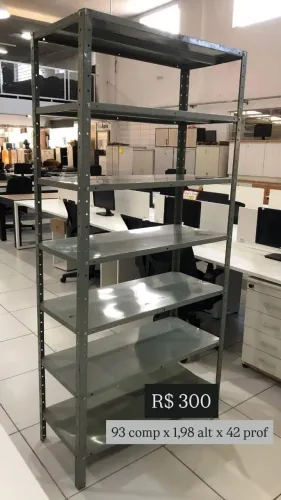 Estante de Aço: 42 Profundidade