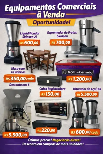 Equipamentos Comerciais e Móveis - Oportunidade !!!