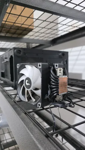 Air cooler rise mode temp 8 com base para intel