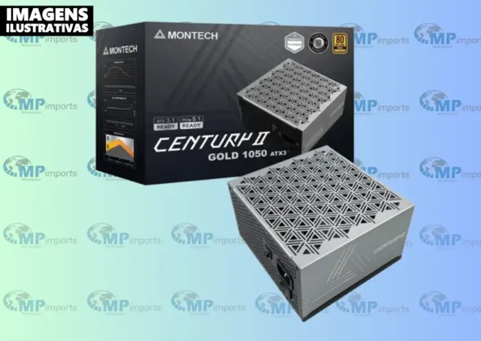 Loja MP Imports: Fonte 1050W, 80 Plus Gold, Cybenetics Platinum, PCIe 5.1, PFC Ativo, Full