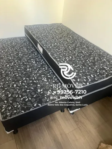 Cama Box Solteiro Bibox 88x1.88 com Auxiliar D33