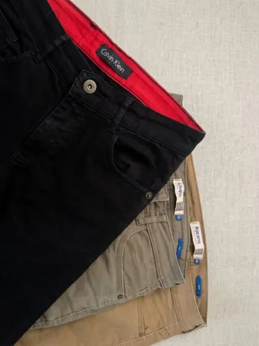 Combo 3 Calças Casuais Slim 36 por R$ 100