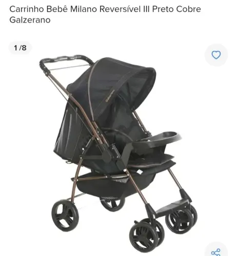Vendo carrinho de bebê, novo, meu bebê não se adaptou