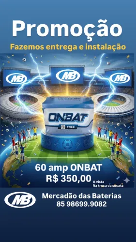 Bateria para carro moura