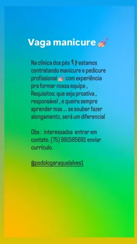 Vaga de manicure