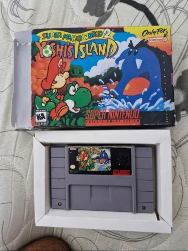 Yoshi?s Island Super Mario World 2 Super Nintendo Snes cartucho