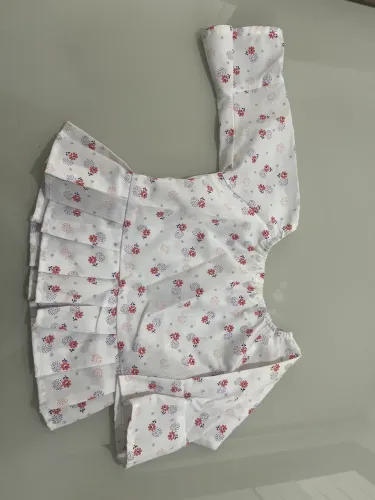 Blusa bata bebê estampada