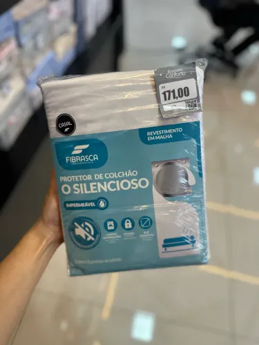 PROTETOR DE COLCHÃO IMPERMEÁVEL O SILENCIOSO CASAL FIBRASCA