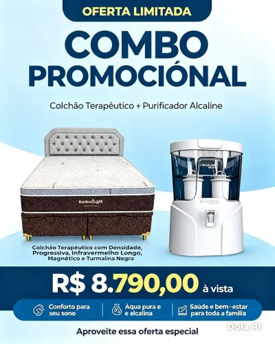 Colchão + puricador alcaline max