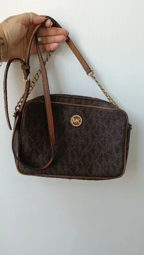Bolsa original Michael kors jet set marrom