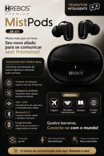 Fone de ouvido tradutor
