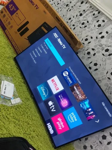 VENDO TV 43 SMART TOP COM A CAIXA E COM MANUAL,TV CONSERVADA IMAGEM PERFEITA!!!