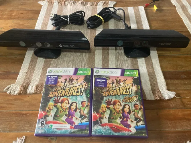 Lote 2 Kinect + 2 jogos Adventures. Envio OLX PAY 