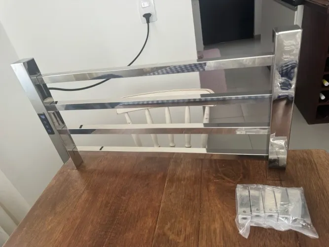 Toalheiro térmico aço inox novo