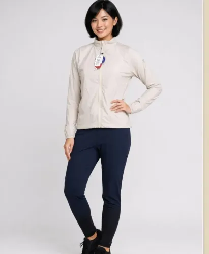 Blusa manga longa corta vento P G - NUDE