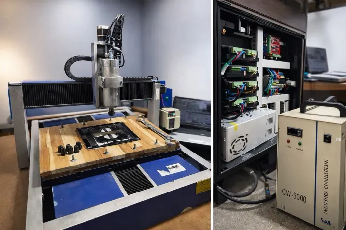 CNC flex com chiller industrial, notebook, completa 