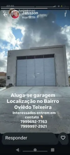 Alugo garagem