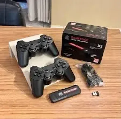 Game Stick GD10 - Sistema Otimizado Black Retrô - 2 Controles