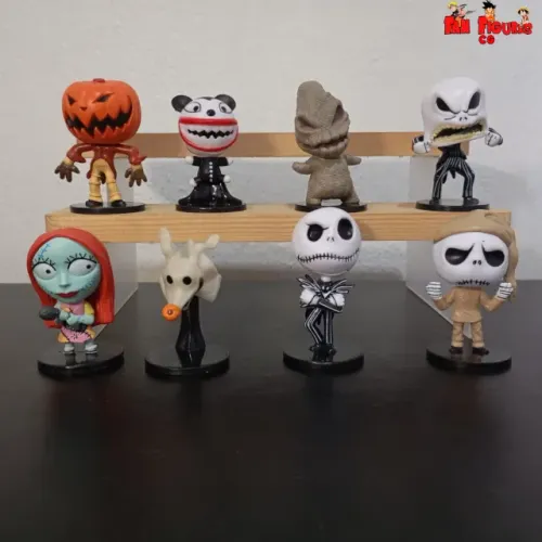 Miniaturas Jack Skellington Coleção Premium - Kit Com 8 Bonecos
