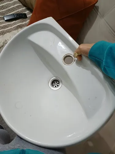 pia banheiro com coluna + torneira