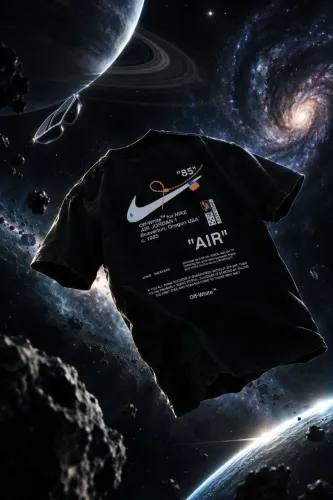 Camiseta Oversized Nike x Off-White Preta