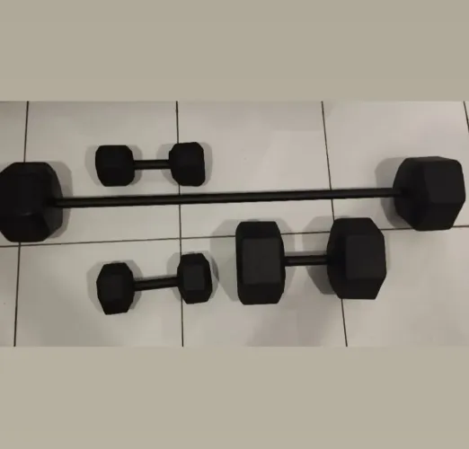 Um kit de halteres completo para sua musculação