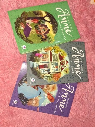 3 livros Anne de Igleside, Windy Poplars e a casa dos sonhos