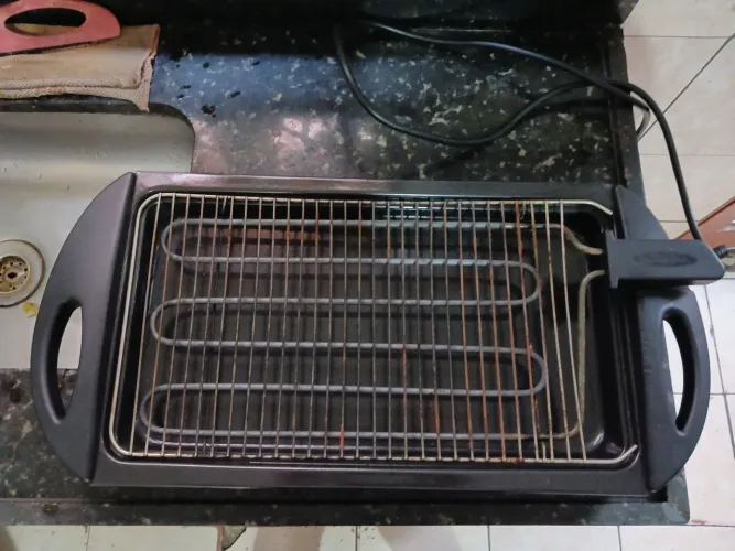 Churrasqueira Elétrica Portátil Fischer Grill Cinza 65,2 cm Ranch Grill