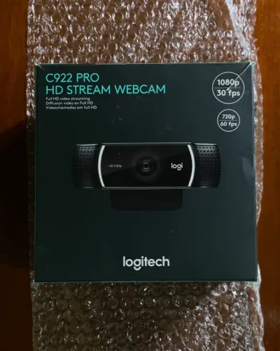 WebCam Logitech C922 Pro Stream | Full HD | Microfone Embutido e Tripé Incluso