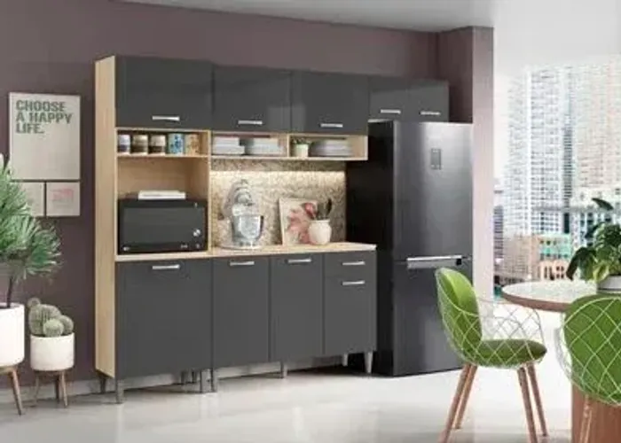 Armário de Cozinha + Balcão 9 Portas 1 Gaveta - (Oferta)!!