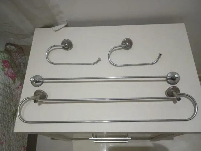Kit de banheiro inox 