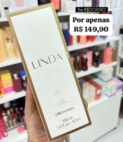 Perfume Linda de O Boticário. Original e lacrado. Entrega Facilitada.