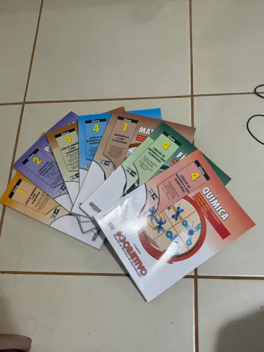 coleção completa livros pré vestibular objetivo 2024
