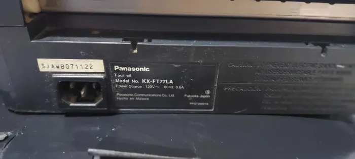 Aparelho fax panasonic