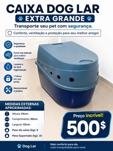 Caixa de transporte INTERNACIONAL PET Cachorro 