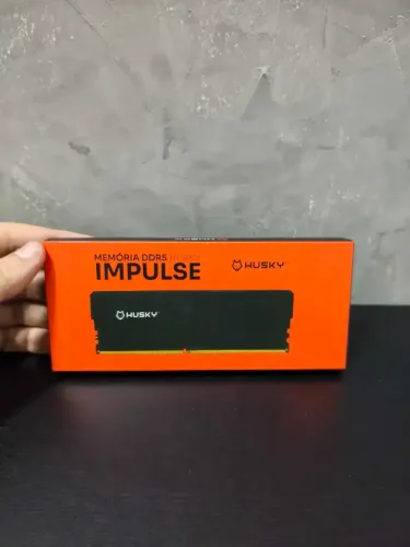 Memória RAM Husky Impulse 16GB, 6000MHz, DDR5, CL48, Preto - HRM166049PT NOVA