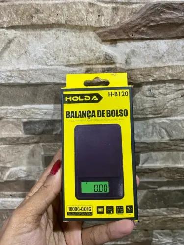 Mini Balança de Bolso com Display Digital LED