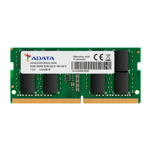 Memória Para Notebook Adata, 16GB, 3200MHz, DDR4, CL22 - AD4S320016G22-SGN
