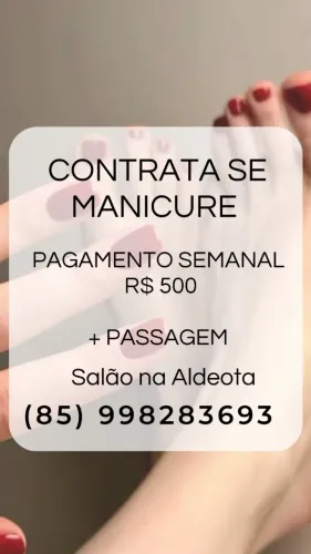 Vaga de manicure Salão na Aldeota